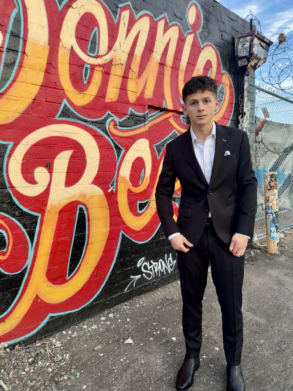 Donnie in a formal portrait